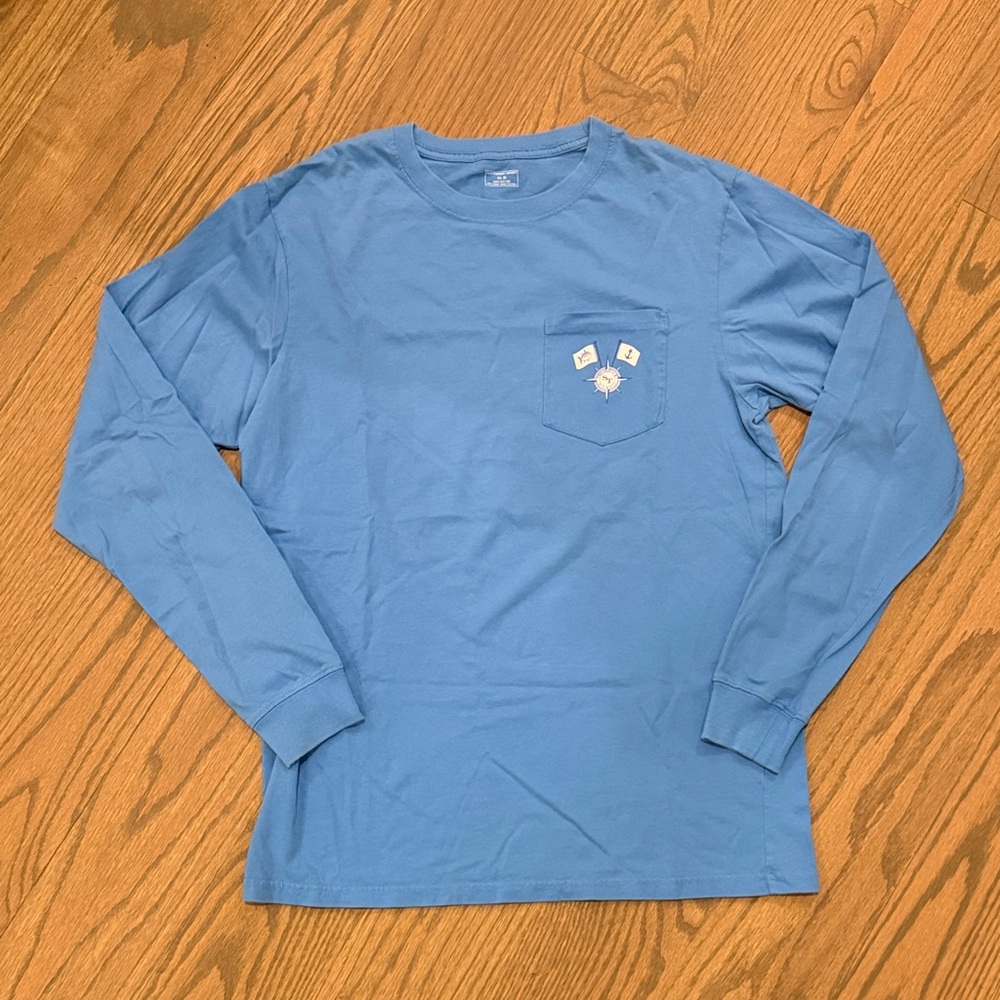 Southern Tide Ocean Blue Long Sleeve Tee
